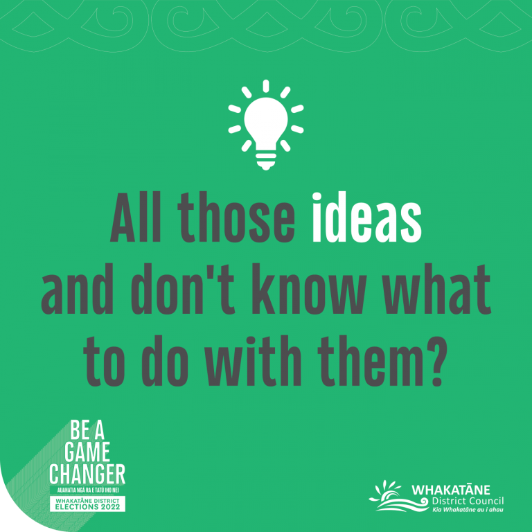 All those ideas and don't know what to do with them?