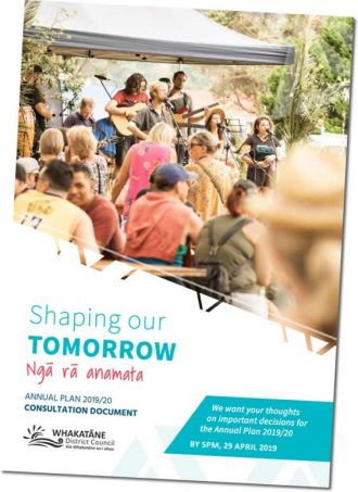 Cover of the draft annual plan 2019/20 consultation document