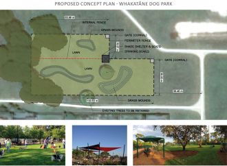 Map of proposed dog park
