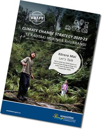 Cover of the Draft Climate Change Strategy