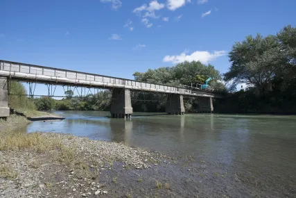 Pekatahi Bridge replacement work is now halfway complete.