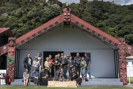 © Neil Robert Hutton - pohiri to welcome artist to Whakatane at Wairaka Marae with Ngati Hokopu