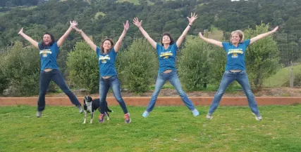 The Detour Oxfam Trailwalker team (from left): Paula Chapman, Yvonne Harper, Iona Cranswick and Andrea Schuler.
