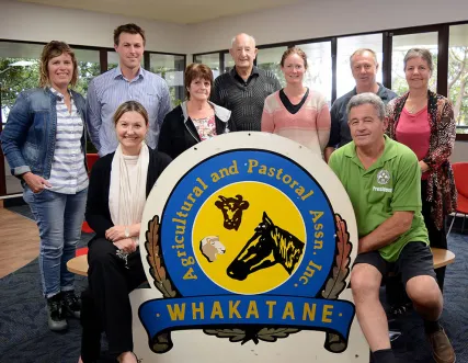 Front row, left to right: Desiree Meiring, Andrew Iles; standing left to right: Jody Malcolm, Phil Williams, Bev Hay, Don Herdman, Lyndal Kennedy, Bruce Fowell, Pat Hall