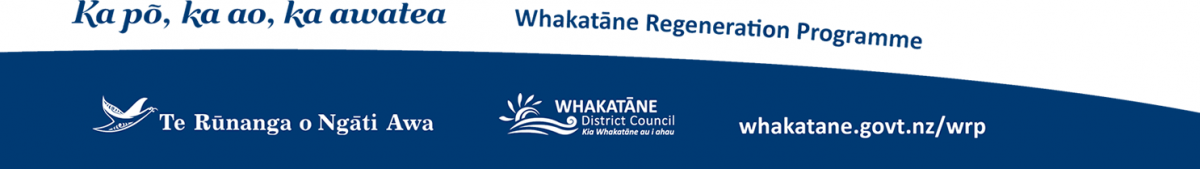 Te Rūnanga o Ngāti Awa, Ngāti Awa and Whakatane District Council Logos