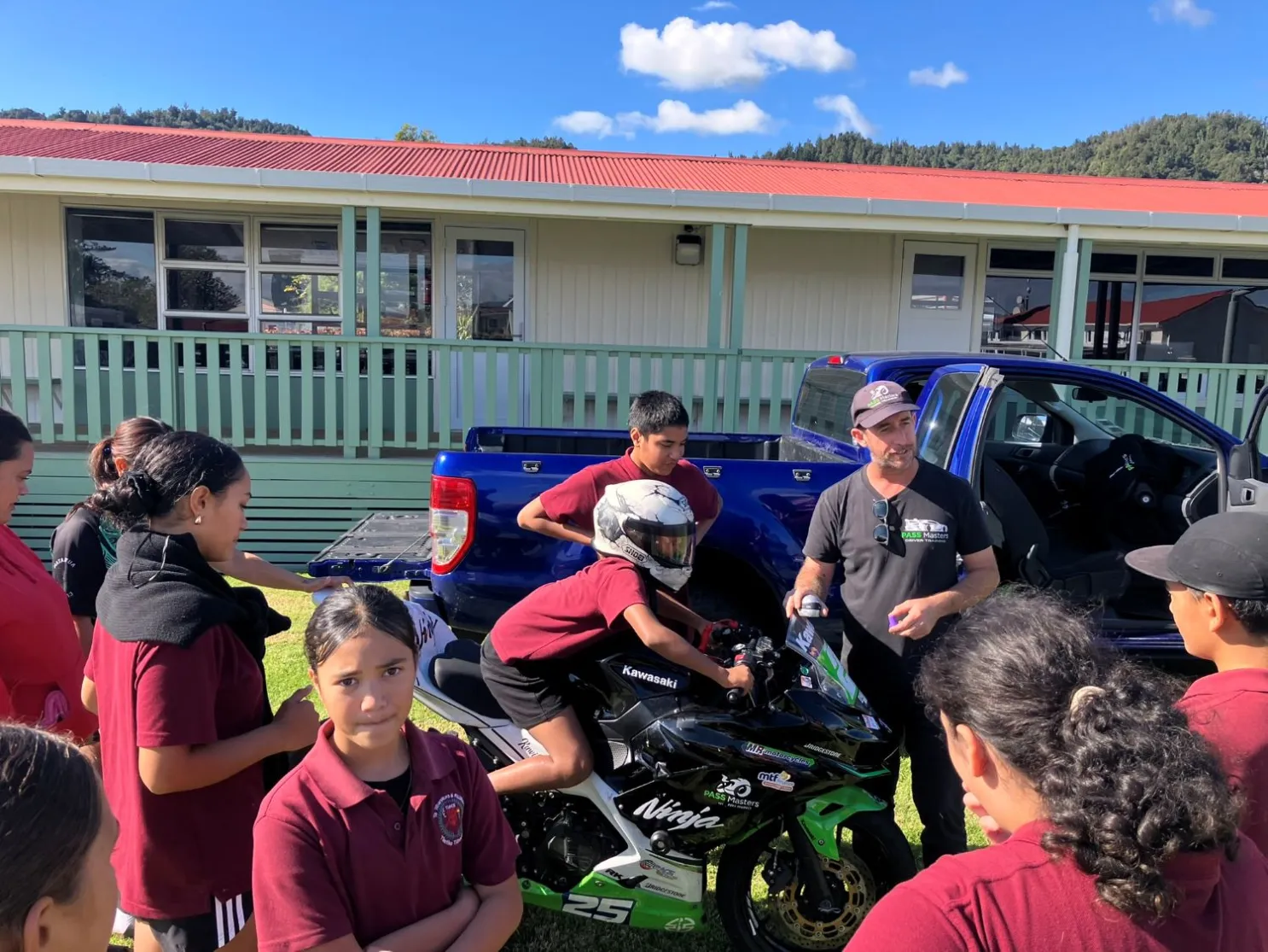 2025 Rangatahi Road Safety Roadshow focuses on rural students Rangatahi take part in a road safety activity during the 2025 Roadshow