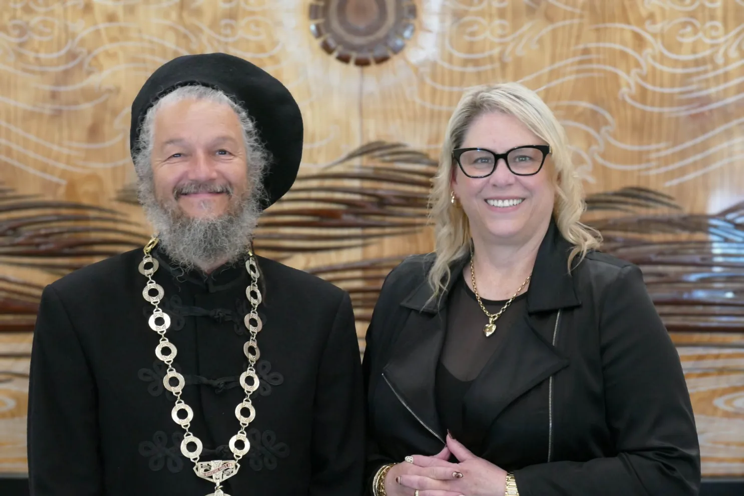 Mayor Nándor Tánczos and Deputy Mayor Julie Jukes