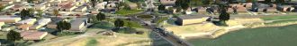 Header image - aerial view of Landing Road roundabout