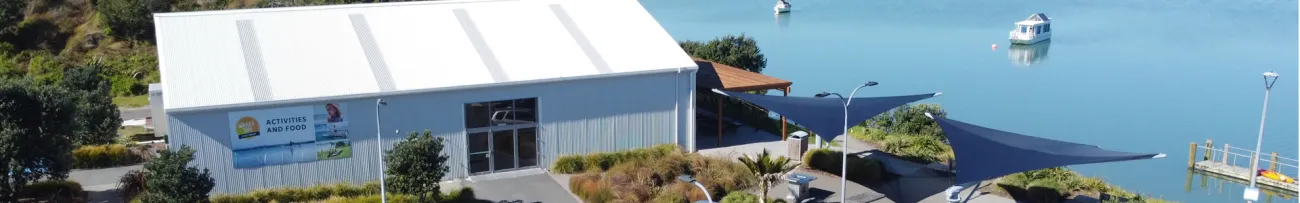 Aerial view of Wharfside venue