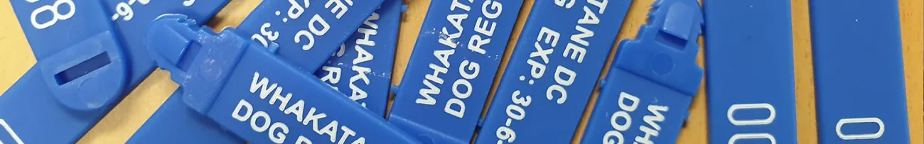 Blue Dog Registration Tags
