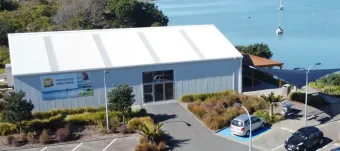 Aerial view of Wharfside venue