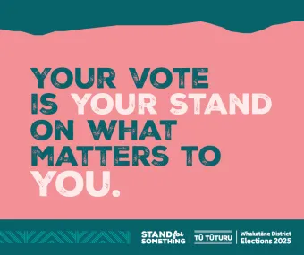 Your vote is your stand on what matters to you